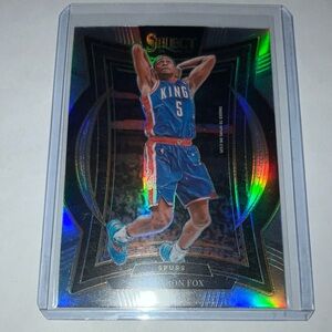 2024-25 Select De’aaron Fox SA Spurs Holo Prizm Card NM+